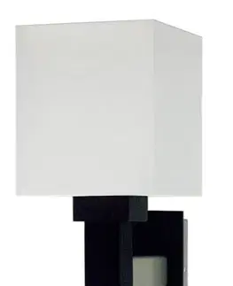 Nástenné svetlá Nástenná lampa 1x60W E27 drevená so strieborným tienidlom Favorita