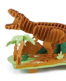 3D puzzle 3D Creative Farebné 3D puzzle T-Rex ostrov