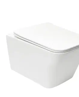 Záchody Wc závesné SAT Infinitio vrátane dosky softclose, zadný odpad SATINF012SREXP SATINF012SREXP