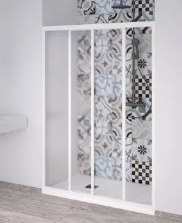 Sprchovacie kúty FORTE - Sprchové dvere PORTA NEW - FARBA rámu - Biela, Rozmer A - 140 - 150 cm OLNNC1FS150031