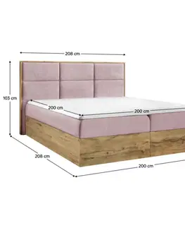 Boxspring Boxspringová postel SUSAN 3 Tempo Kondela
