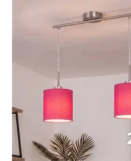 Svietidlá BRILAGI - LED luster na lanku NUBILA 2xE27/60W/230V ružový EG32519+2xBG1577