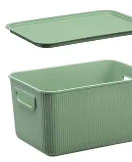 Boxy na skladovanie PLAST TEAM - Košík úložný 5l Akita zelený