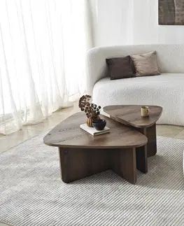 Sady stolíkov Súprava konferenčných stolíkov Ballare Set - Walnut