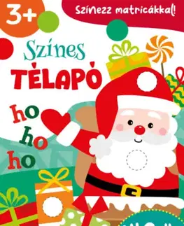 Pre deti a mládež - ostatné Színes Télapó - Színezz matricákkal! - 140 db matricával