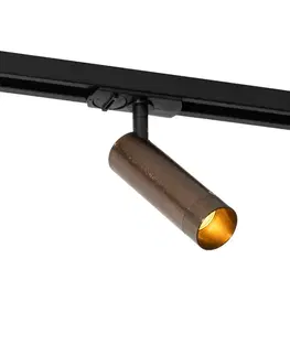 Koľajnicové svetelné systémy Moderný reflektor tmavá bronz pre jednofázový koľajnicový systém 35mm - Iconic Jeana Luxe