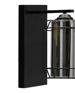 Svietidlá  Nástenná lampa JONERA 1xE27/40W/230V čierna 21-08411
