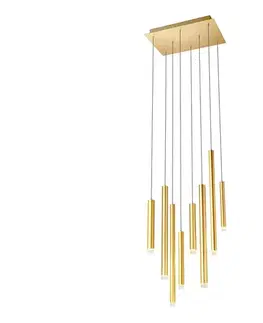 Svietidlá Redo 01-2046 - LED Luster na lanku MADISON 8xLED/4W/230V zlatá 01-2046