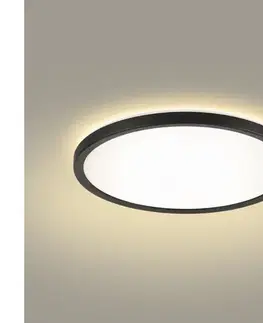 Svietidlá BRILAGI - LED Kúpeľňové svietidlo ULTRA SLIM LED/12W/230V pr. 22,5 cm čierna IP54 BRI227