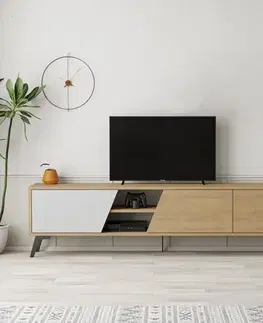 TV stolíky TV stolík Fiona - Oak, White