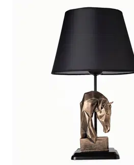 Lampy  Stolná lampa 1xE27/40W/230V čierna/zlatá 687HMY1513