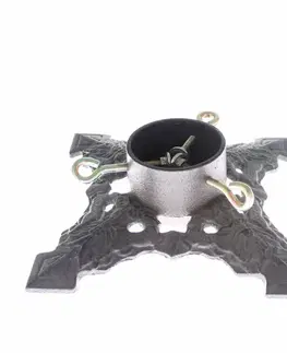 Vianočné dekorácie Liatinový stojan na vianočný stromček hnedá​, 25,5 x 7,5 x 25,5 cm