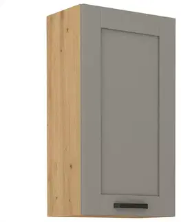 Kuchynské skrinky visiace Kuchynská skrinka Luna claygrey/artisan 50G-90 1F
