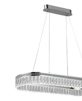 Svietidlá  Stmievateľný LED krištáľový luster na lanku THALIA LED/50W/230V 3000-6000K + diaľkové ovládanie N2109