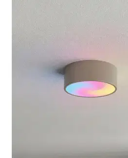 Svietidlá BRILAGI-LED RGBW stmievateľné kúpeľňové stropné svietidlo CLARE 1xE27/12W/230V IP54 béžové BG1594+AI0819