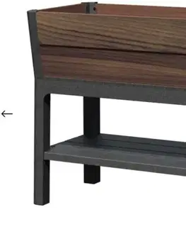 Záhradný nábytok KETER Záhradný kvetináč DECO AGGRANDIZED | orech
