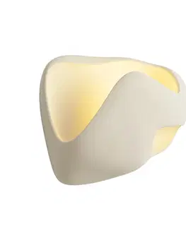 Nástenné osvetlenie Nástenná lampa Japandi krémová 30 cm - Pietra