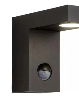 Záhradné lampy Lucide 28850/24/30 - LED Vonkajšie svietidlo so senzorom TEXAS LED/7W/230V IP54 28850/24/30