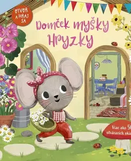 Leporelá, krabičky, puzzle knihy Domček myšky Hryzky - Jenny Wren
