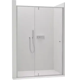 Sprchovacie kúty CERANO - Sprchové pivotové dvere Santini Ľ/P - 6 mm - chróm, transparentné sklo - 110x195 CER-426208
