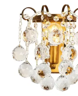Svietidlá BRILAGI - Nástenné svietidlo CRYSTAL 1xE14/60W/230V mosadz BG71306