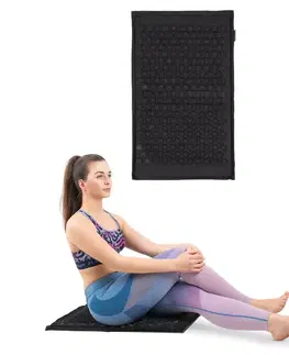 Akupresúrne podložky Akupresúrna podložka inSPORTline AKU-2000 72x44x2 cm čierna