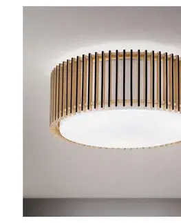 Svietidlá Orion - Stropné svietidlo TARTA 3xE27/40W/230V priemer 40 cm béžové DL 7-794/40 Holz/schwarz