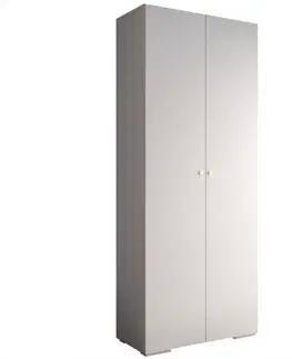 Šatníkové skrine Skriňa Ivo 2 100 biely