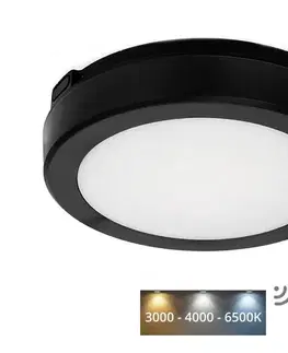 Svietidlá  LED Kúpeľňové stropné svietidlo so senzorom NAIROS LED/12W/230V IP65 čierna + DO KFN2X12WCZ