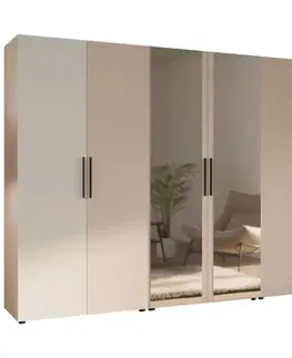 Šatníkové skrine Skriňa Moduklix Set 29 Biela/ Piesok