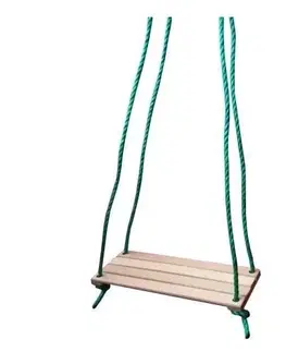 Hojdačky Kinekus Hojdačka detská jednoduchá drevo natur, 40x15cm, dlžka 135cm