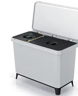 Odpadkové koše NABBI NKS45W2 odpadkový kôš na triedený odpad 33l popolavá