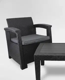 Záhradný nábytok Chomik Záhradný set FLONE | antracit