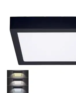 Svietidlá  WD175-B- LED Stropné svietidlo LED/24W/230V 3000/4000/6000K čierna hranatý WD175-B