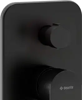 Kúpeľňové batérie DEANTE - Alpinia nero Sprchová batéria, podomietková, so sprchovacím spínačom BGA_N44P