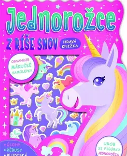 Nalepovačky, vystrihovačky, skladačky Jednorožce z ríše snov - Hravá knižka - Hannah Campling,Daniela Massironi