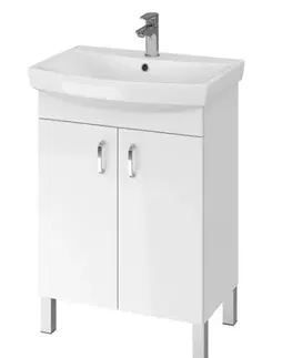 Kúpeľňový nábytok CERSANIT - SET A22 CLASO CARINA 60 BIELA DSM SKRINKA + UMÝVADLO S801-259-DSM
