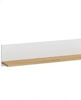 Kancelárske police Polička Avila AILP01 biela/dub artisan