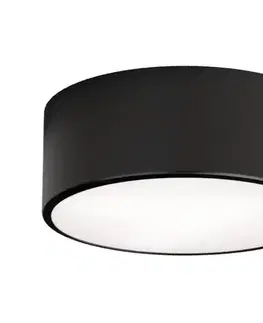 Svietidlá  Kúpeľňové stropné svietidlo so senzorom CLEO 1xE27/24W/230V Ø 20 cm IP54 čierne 5907623692344