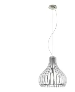 Svietidlá Eglo 61915 - Luster na lanku TINDORI 1xE27/60W/230V pr. 38 cm biela 61915