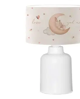 Lampy  Detská lampička CANDY 1xE27/40W/230V biela/béžová 780SGN4733