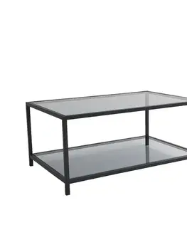 Konferenčné stolíky Konferenčný stolík Astro Black s tmavým sklom