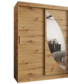 Šatníkové skrine Skriňa Milo 180 artisan