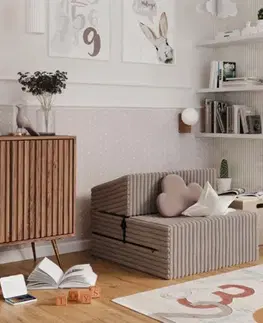 Pohovky FDM Rozkladacia pohovka SUZI | 70 x 14 x 200 cm Farba: Béžová