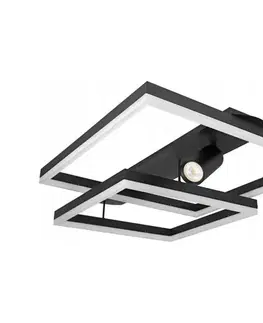 Svietidlá SmartLED LED stropné svietidlo LED/38W/230V + 1xGU10/30W čierne 7942