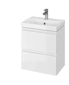 Doplnky do kúpeľne CERSANIT - SET 983 MODUO SLIM 50 BIELA DSM (SKRINKA + UMÝVADLO) S801-229-DSM