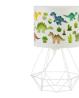 Lampy  Detská stolná lampa KIDS ROOM 1xE27/60W/230V priemer 18 cm dinosaurus H0974