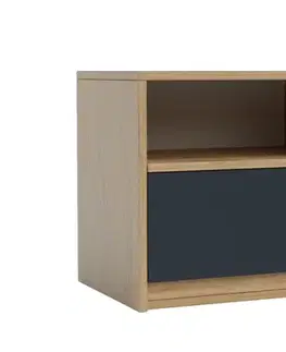 Nočné stolíky VIVIEN nočný stolík, Dub Craft zlatý/grafit