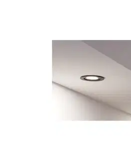 Svietidlá Eglo 902249 -LED kúpeľňové podhľadové bodové svietidlo BARRANCO 1xGU10/4,5W/230V IP44 čierna 902249