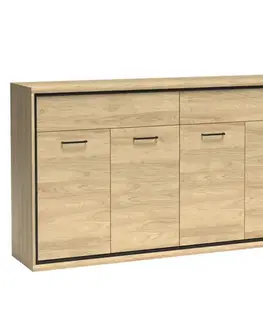 Komody do spálne Komoda M8 Mediolan Natural Hikora
